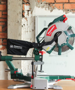 N250 | ម៉ូទ័រកាត់កែងមានបូមរុញ | Sliding Mitre Saw | 305mm