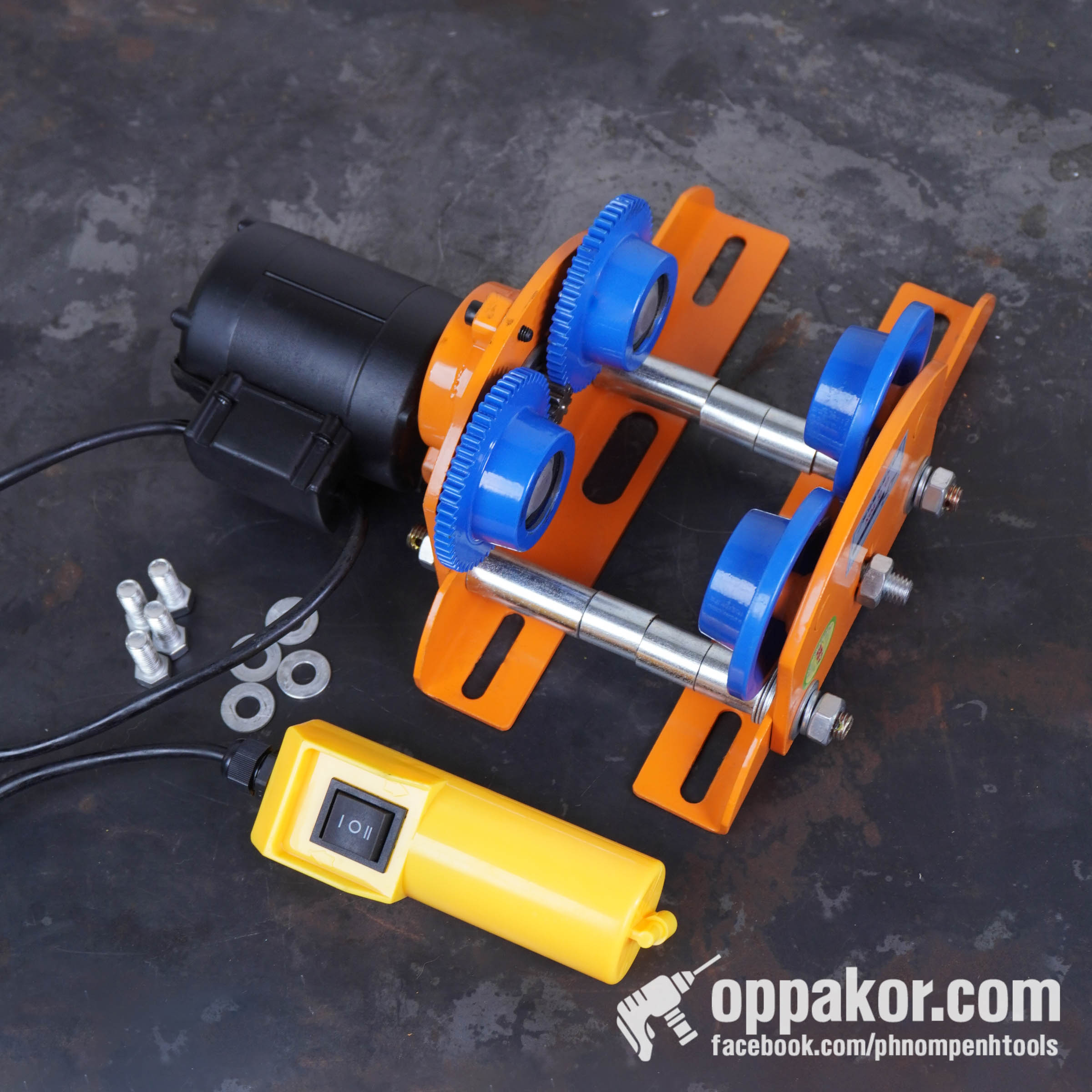 N757 | ទេះរុញសម្រាប់ម៉ូទ័រអេឡិចត្រិច | Electric Trolley for Electric Cable Hoist