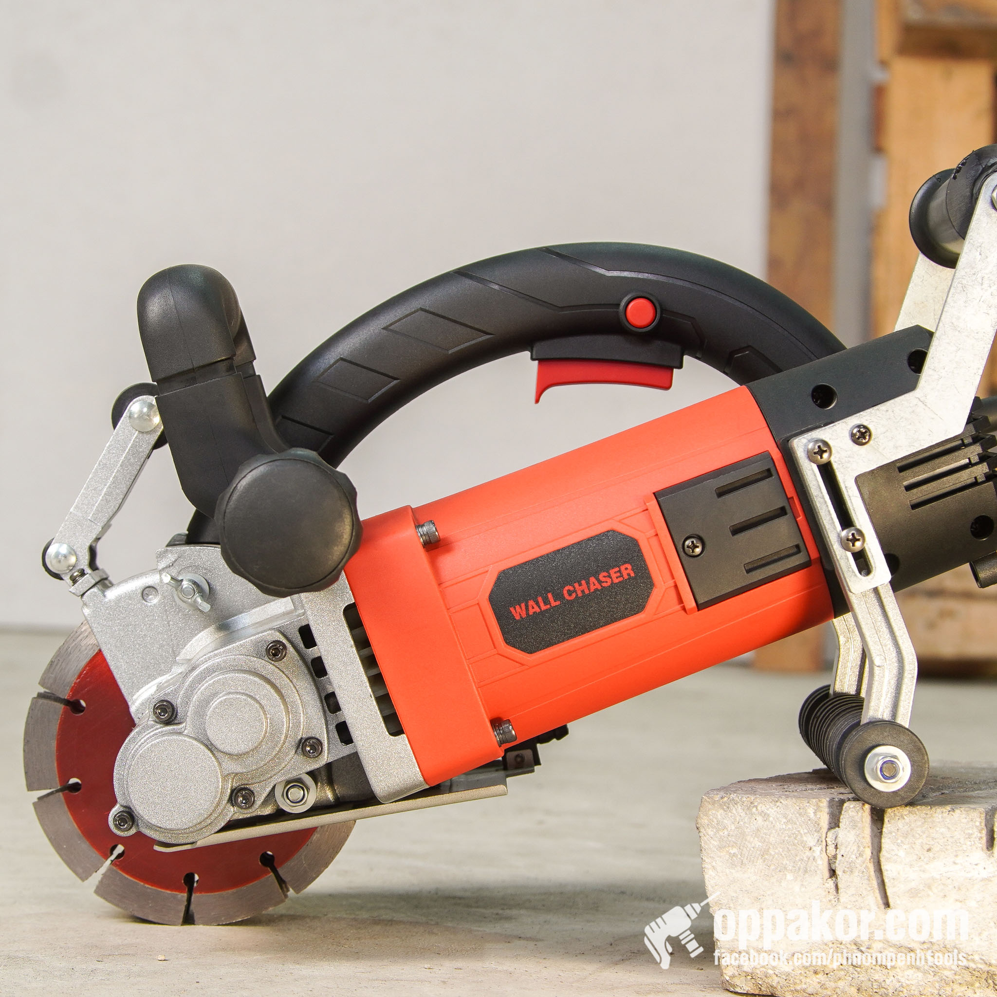 N615 | ម៉ូទ័រកាត់ជញ្ជាំង ផ្លែ5 (សម្អាតចង្អូររួចរាល់) | Wall Chaser 5 Blades | 133mm