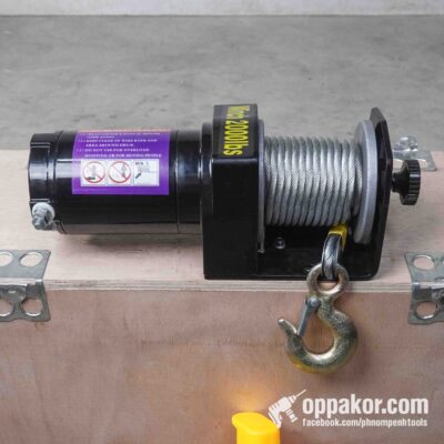 N770 | ត្រើយឡានប្រើអាគុយ 12V | 12V Electric Cable Winch | 2000lbs