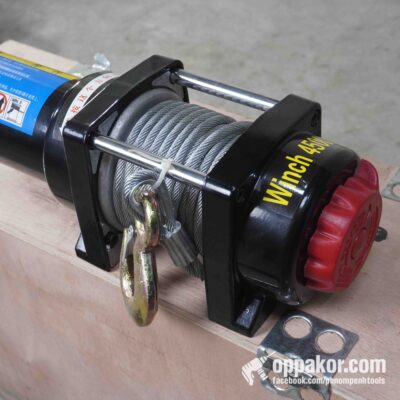 N772 | ត្រើយឡានប្រើអាគុយ 12V | 12V Electric Cable Winch | បញ្ជាមានខ្សែ + បញ្ជាឥតខ្សែ | 4500lbs
